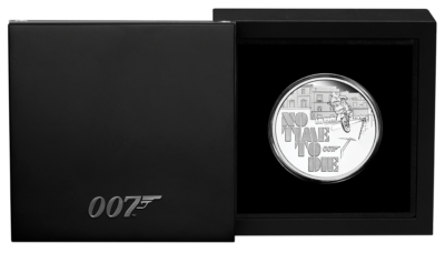 JAMES BOND NO TIME TO DIE 007 2020 TUVALU 1oz SILVER COIN $1 NGC