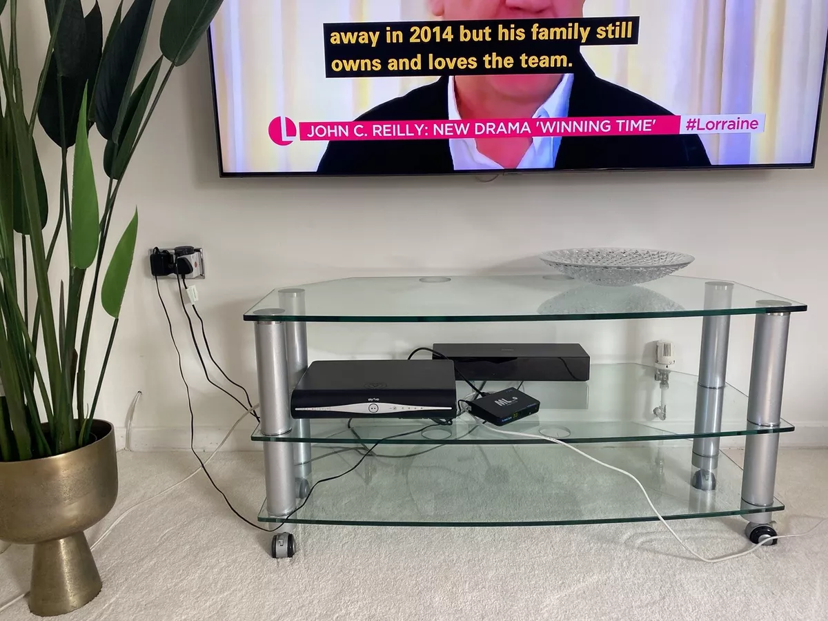 Glass tv stand ebay deals
