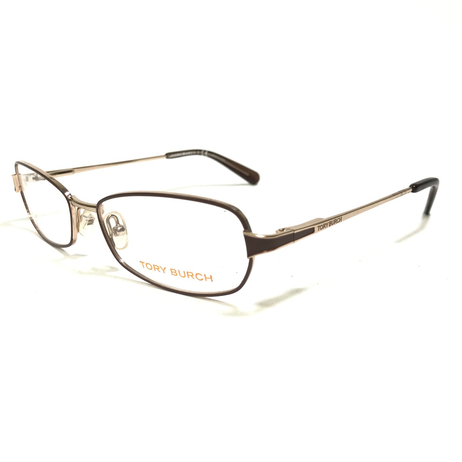 Tory Burch Eyeglasses Frames TY1024 385 Gold Brown Cat Eye Wire Rim 52-16-135 thumbnail 5