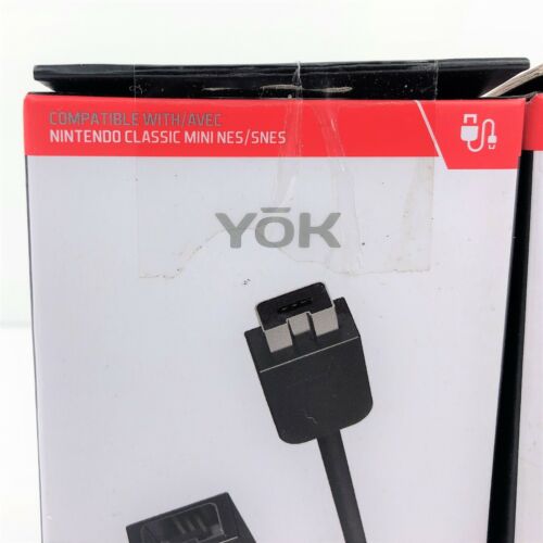 Lot Of 2 YOK 6 Ft Controller Extension Cable For Mini NES SNES Nintendo Wii - Picture 2 of 5