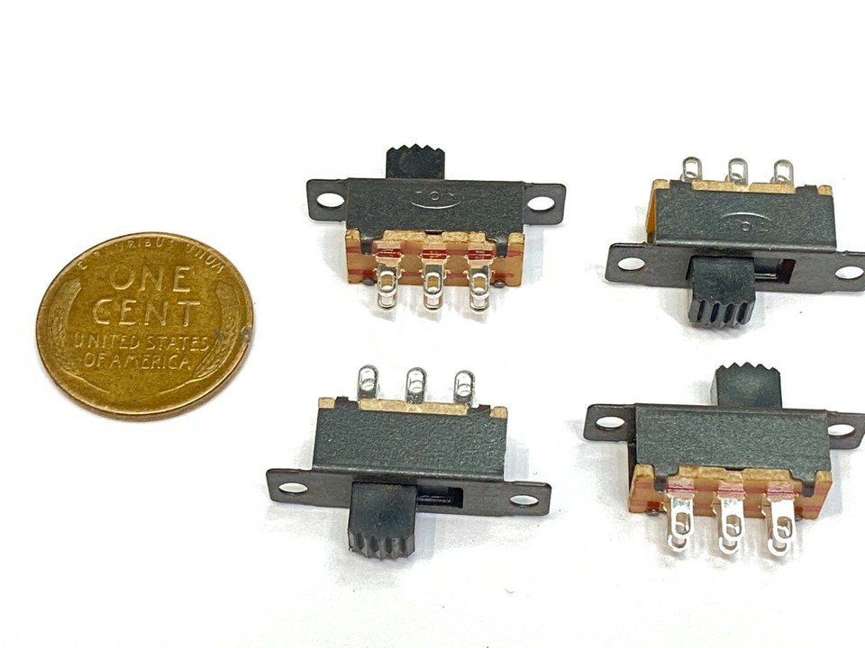 10 Pieces Slide switch small on/off toggle miniature 6pin ss22f32 knob ...