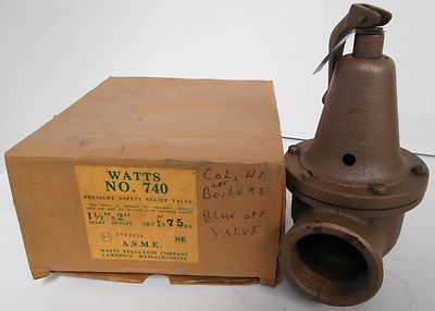 #ad #ad Watts 740 Pressure Safety Relief Valve 1 1 2quot;x2 75LB $194.63