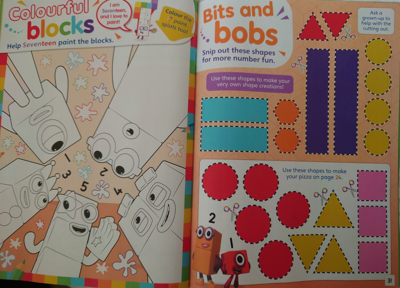 NEW CBeebies Numberblocks Magazine Maths | Grelly USA