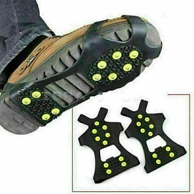 Anti Rutsch Schuhspikes Ice Grips Schuhkrallen Steigeisen 34-49 für Schuhe Größe
