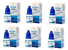 6 x Isotine Plus Eye Drops - Ayurvedic Eye Care, Vision Improvement Pack of 6