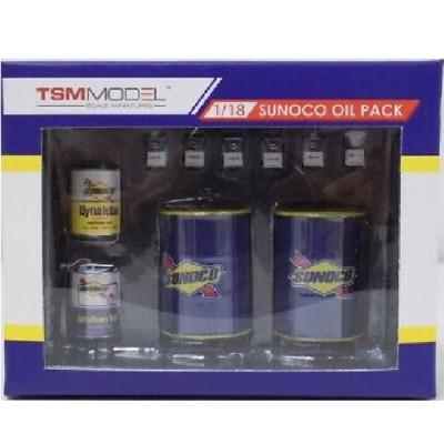 TSM  SUNOCO OIL PACK COMPLETE SET 1:18 DIORAMA ACCESSORIES NEW 12AC22 TRUESCALE