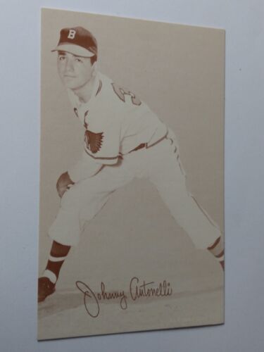 1980 An Exhibit Card Reprints Boston Braves Johnny Antonelli