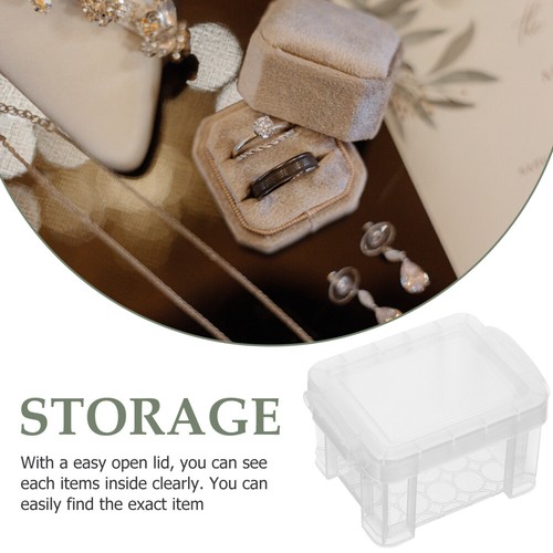 10pcs Small Storage Boxes Plastic Storage Boxes Small Containers with Lids New - Picture 11 of 12