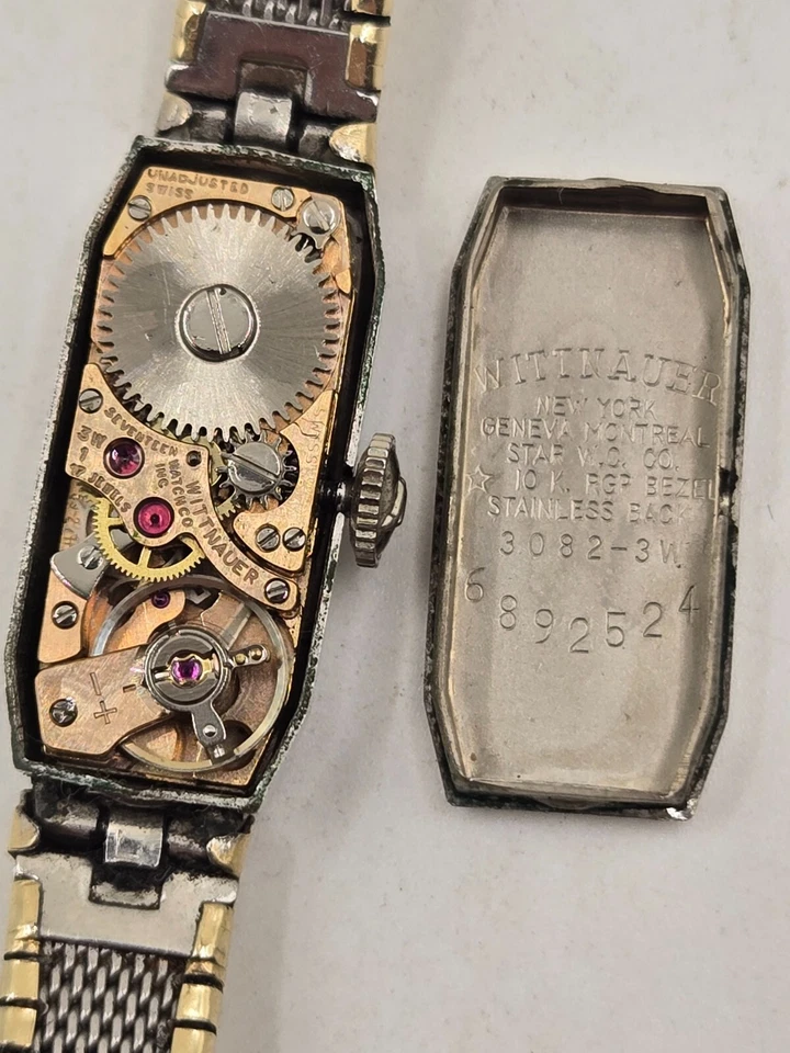 Винтажные женские механические часы Wittnauer 10K RGP. Как новый + работает. - Изображение 4 из 4