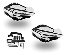 PowerMadd Sentinel Handguards Guards Kit White Black Snowmobile Snow Hayes