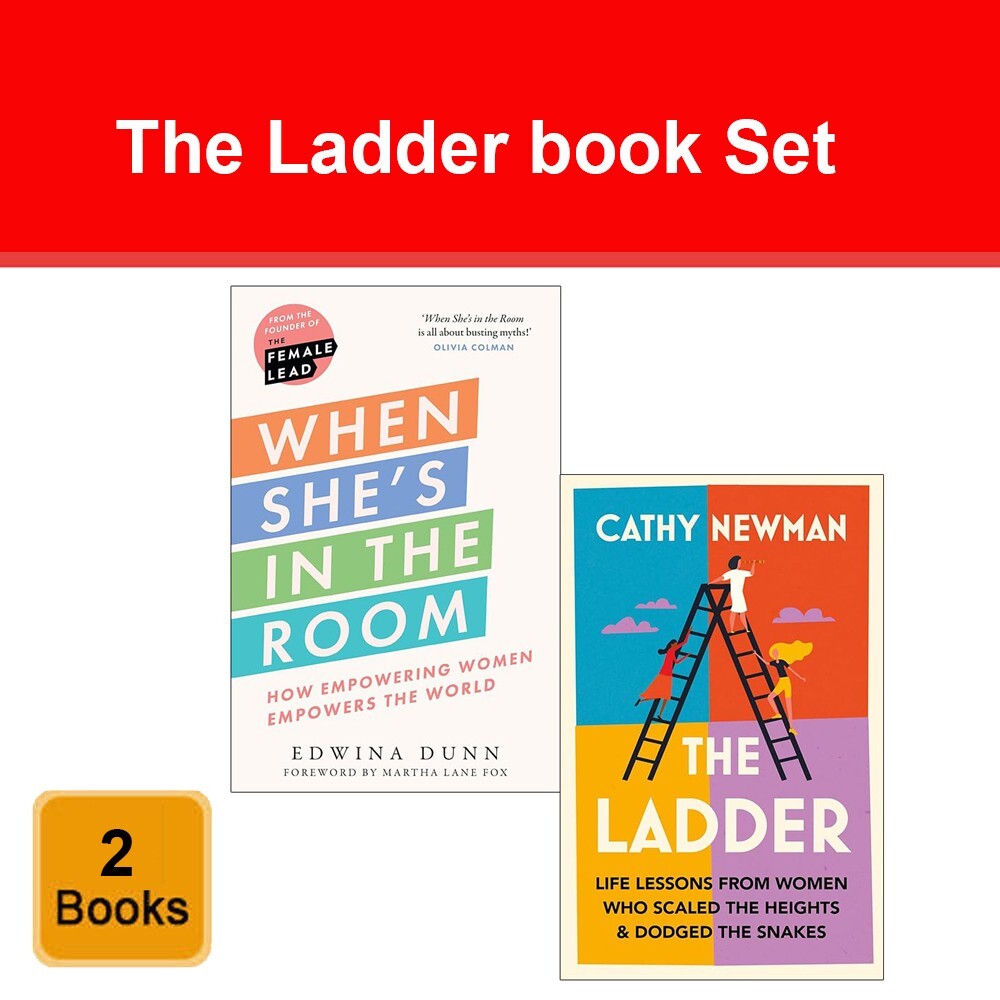 When She’s in the Room By Edwina Dunn,  The Ladder By Cathy Newman 2 Books Set