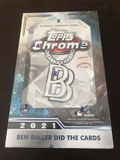 2021 Topps Chrome Ben Baller Baseball Factory Sealed Exclusive Hobby Box