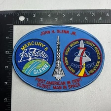 JOHN GLENN 1ST AMERICAN IN ORBIT / OLDEST MAN IN SPACE NASA Astronaut Patch 77th