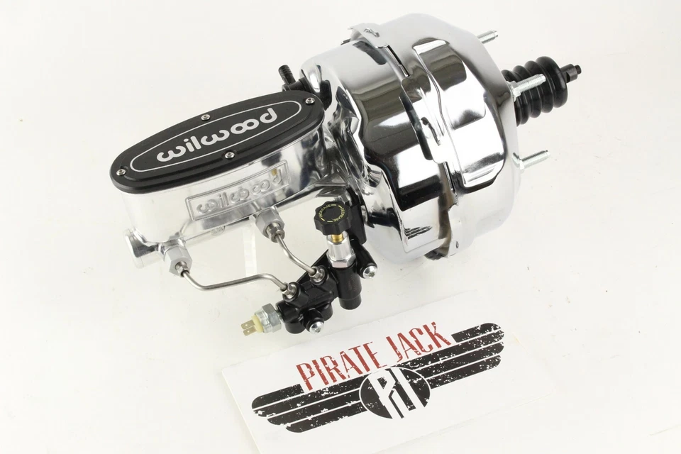 Kit de frenos de disco Chevelle Wilwood 1964-72 9" doble cromo potenciador y brazos A Foto 2 de 4