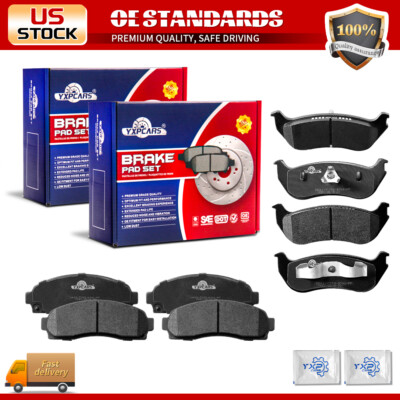 Front Rear Ceramic Brake Pads for 2002 2003 2004 2005 Explorer Mountaineer