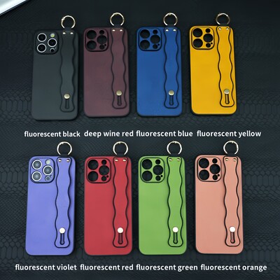 For iPhone 16 Pro Max 15 14 13 12 11 Shockpoof Phone Case With Wave Wristband