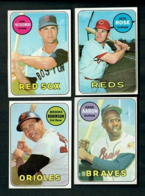 NEW 9/8/2024 1969 Topps Baseball Set Build/Break Mid/Hi Grade Singles COMB SHIP