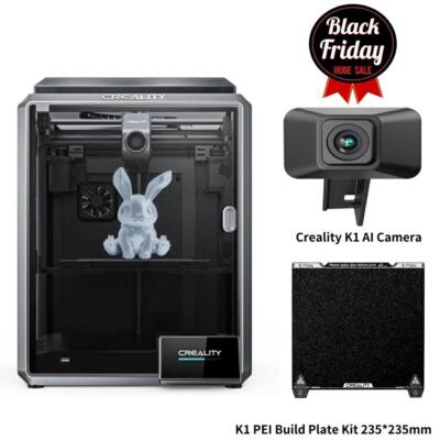 Creality K1 3D Printer Upgraded 600 mm/s High-Speed Auto Leveling+PEI+AI Camera