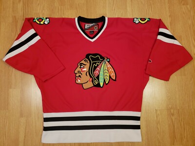 Vintage Chicago Blackhawks Jersey Mens Size Large Pro Players