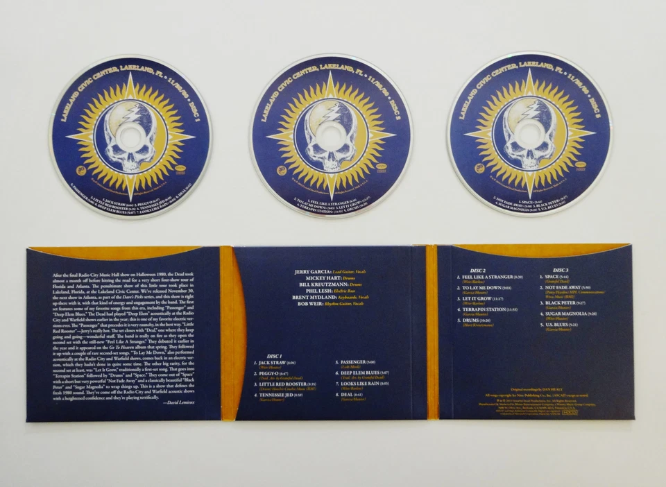 Grateful Dead 30 Trips Around The Sun 1980 Lakeland Florida FL 11/28/80 FLA 3 CD - Image 3 of 4