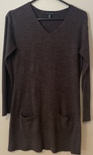 Willi Smith Sweater Dress tunic Brown Small