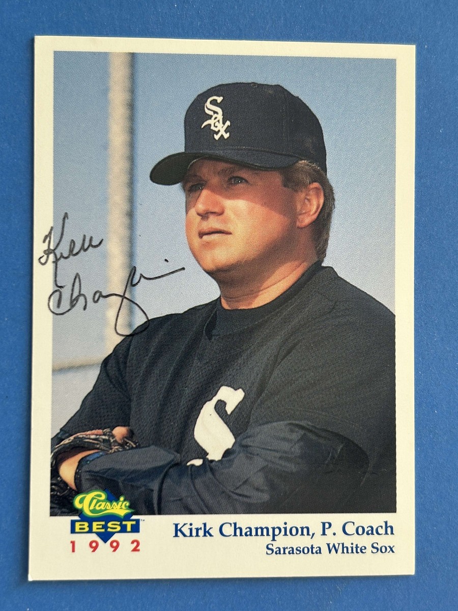 Kirk Champion Autograph Signed 1992 Classic Best Sarasota
