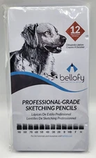 12 Professional-Grade Art Sketching Pencils Travel Set Artists Drawing Kit - NEW