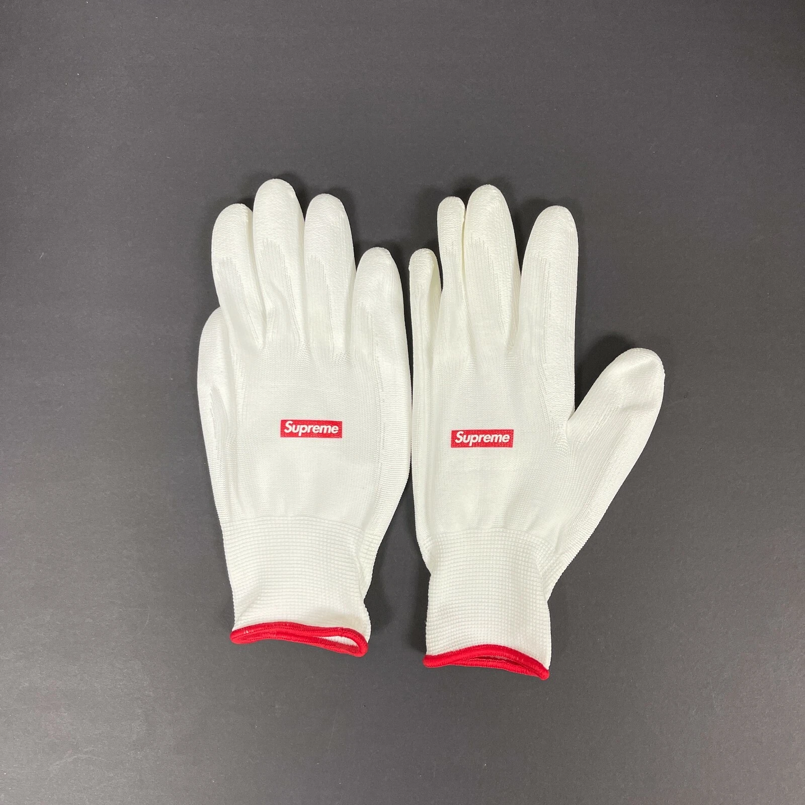 Nouveaux gants caoutchoutés Supreme blancs FW20A60 taille OS taille unique neuf Bogo CPFm