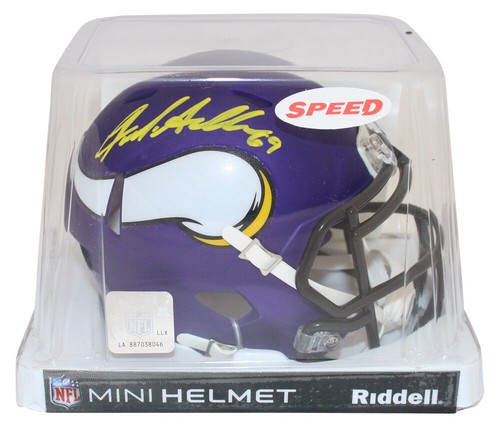 Jared Allen Autographed Minnesota Vikings Speed Mini Helmet Beckett 39489 - Picture 4 of 4