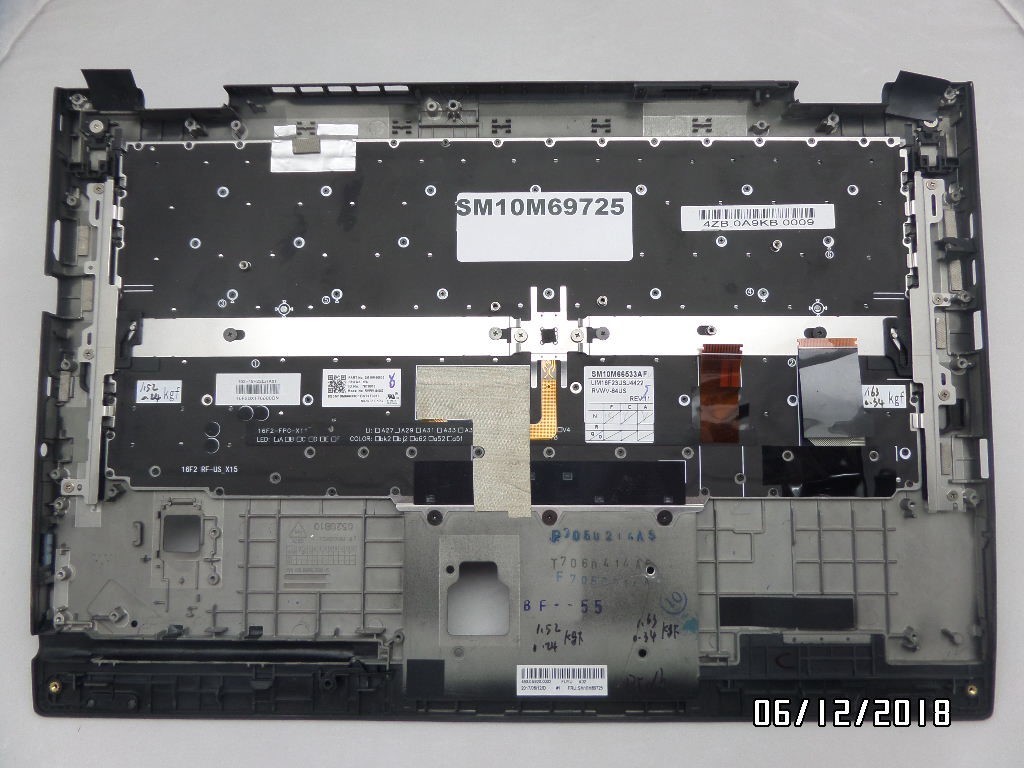 KEYBOARD THINKPAD BACKLIT YOGA X1 2ND GEN 2017 RVWV-84US 01HY808