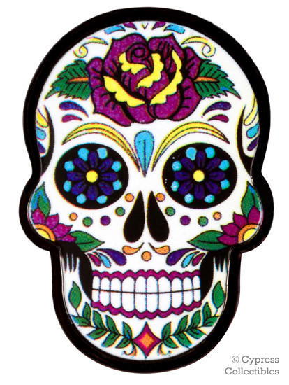 GLOBLELAND Timbri Trasparenti In Silicone Day Of The Dead – Set Con Madonna Di Guadalupe, Fiori E Scheletri Per Scrapbooking