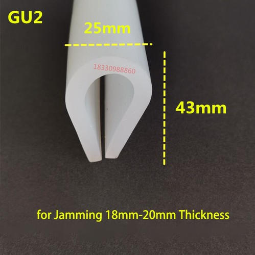 Silicone Rubber Edging Trim U-Shape Strip Edge Protector Window Door Sealing - Picture 7 of 73