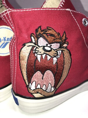 Vintage 1993 Looney Tunes PRO~Keds Tasmanian Devil Sneakers