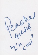Peaches Geldof Autogramm signed 10x15 cm Karteikarte