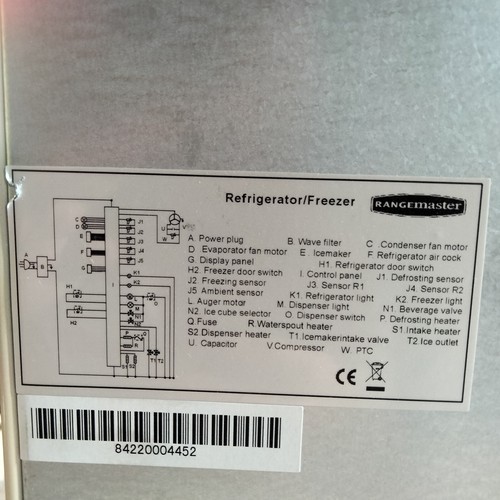 RANGEMASTER AMERICAN FRIDGE FREEZER IN CAREEM FOR REPAIR AND SPARES RSXS661CR/C - Picture 4 of 10
