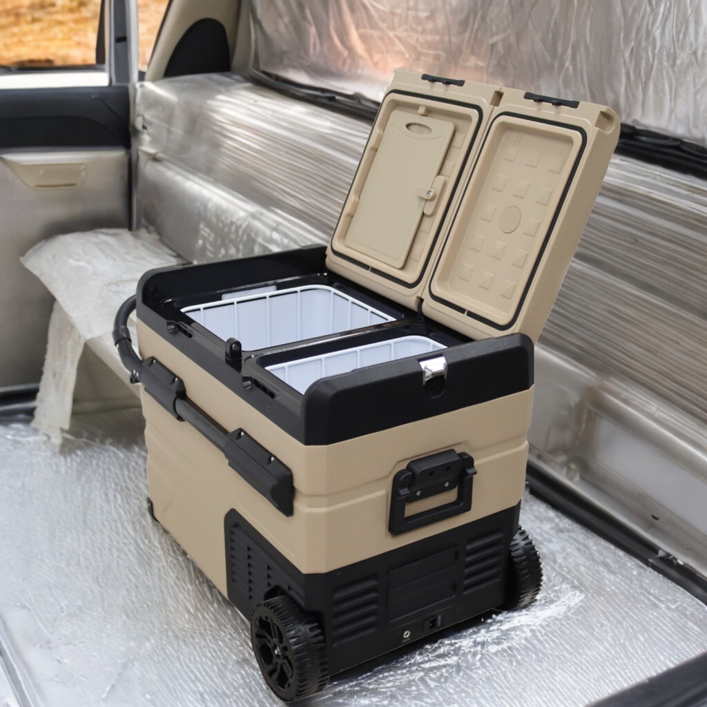 Portable Fridge Freezer 45L Small Refrigerator Car Household Dual