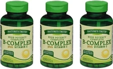 Nature's Truth High Potency Complete B-Complex + VitaminC Caplets 100 ct(3 Pack)