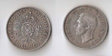 UK (Great Britain)  Two Shillings 1944 aUNC!!!