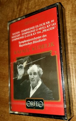 Haydn Es-Dur NR. 99 Mozart G-Moll KV 183, Rafael Kubelik Cassette Orfeo New 1989