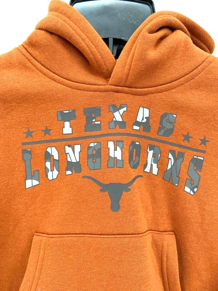 NEW Texas Longhorns Colosseum OHT Burnt Orange Camo Hoodie Sweatshirt Toddler 3T - Image 3 of 4