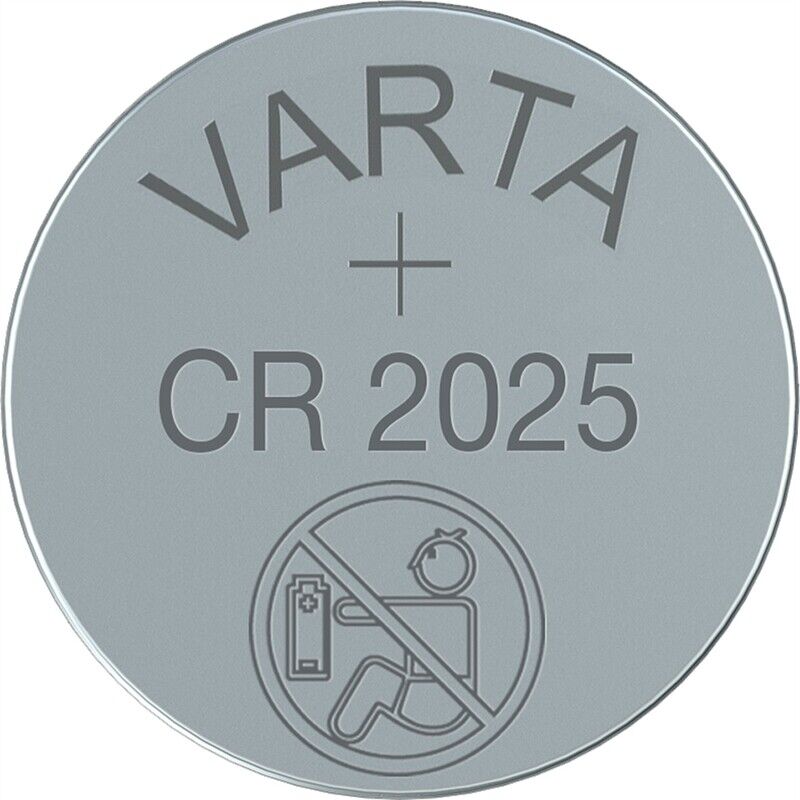 10x CR2025 Lithium Knopfzelle 3V CR 2025 VARTA lose Industriezellen
