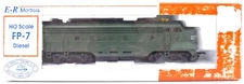 E-R Models HO Undecorated FP-7 Diesel Locomotive Train Engine w Single Headlight