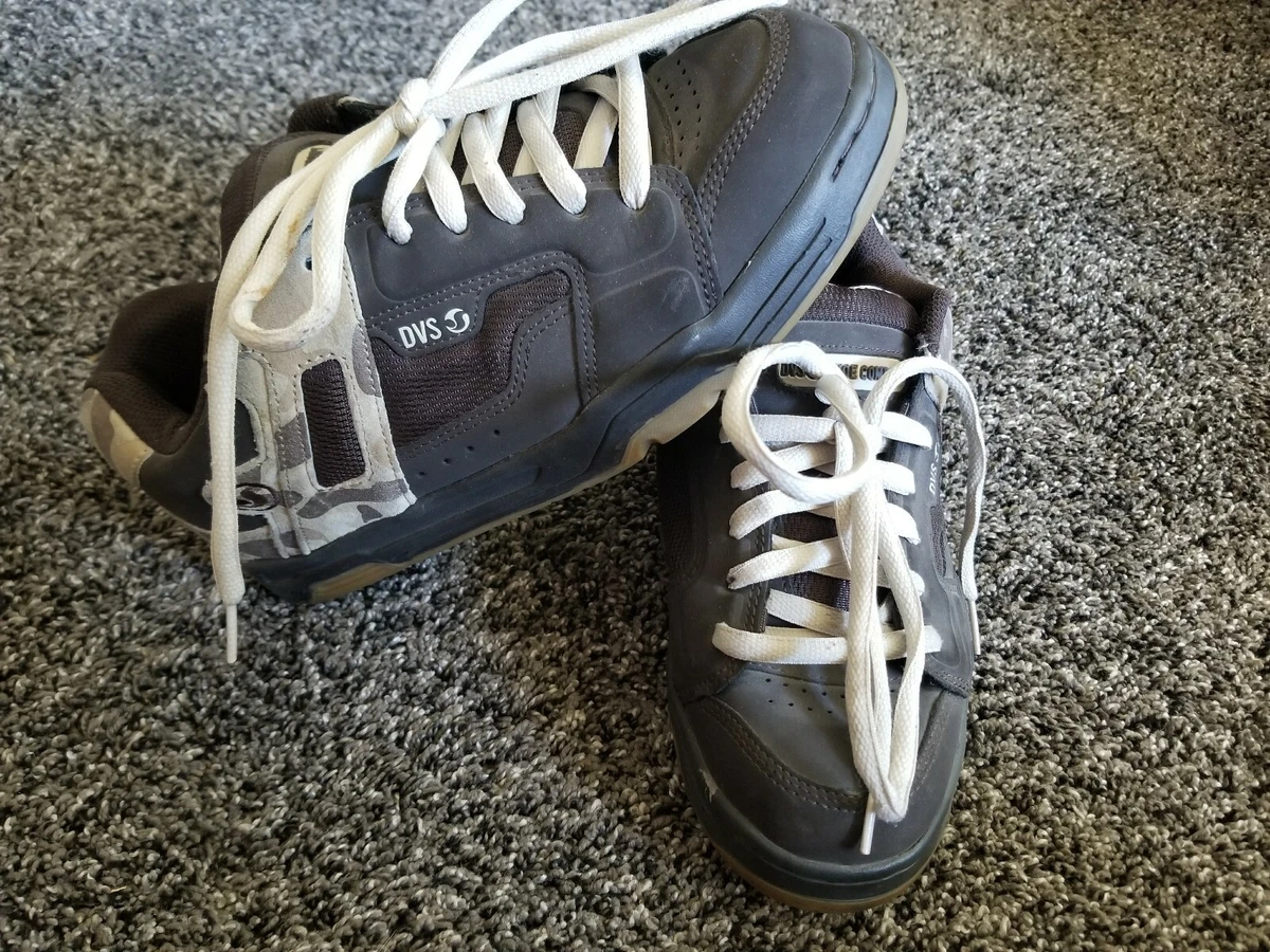 DVS Bexley Camo Skateboard Shoes Brown Tan Suede Camo Size 8.5 US