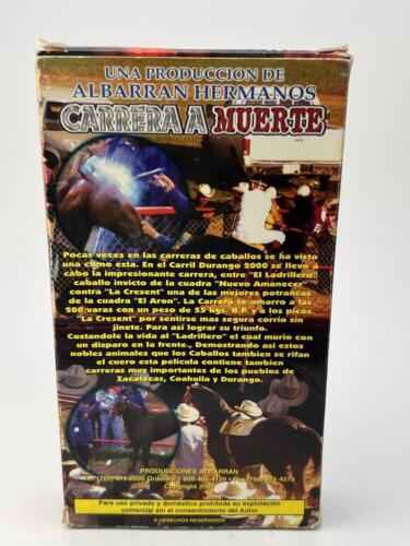 Rare Carrera A Muerte (Race To The Death) Horse Race Mexico VHS - Picture 2 of 7