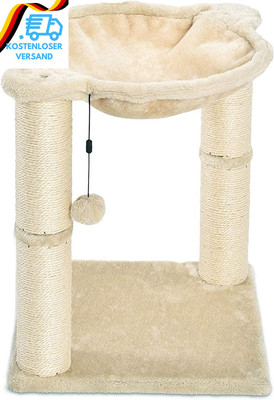 Amazon Basics Katzen-Kratzbaum Mit Haus, Hängematte, Bett Und Kratzstamm, 41 X 5