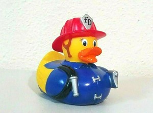 firefighter rubber duck