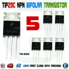5Pcs Tip29c Transistor NPN EPITAX 100V 1A TO-220 Tip29 30W Audio Switching