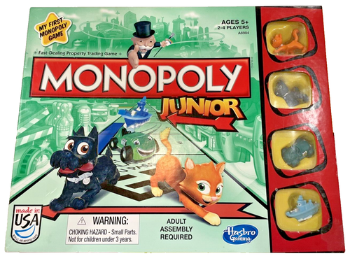 Monopoly Junior Jr Mein erstes Monopoly Spiel Hasbro 2013 KOMPLETT