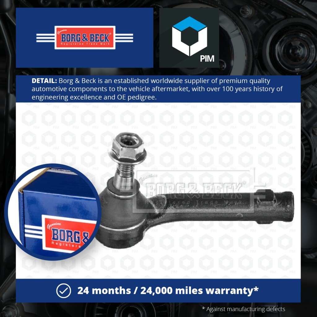 Tie / Track Rod End fits FORD ECOSPORT TiVCT 1.6 Left 2017 on Joint B