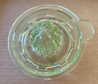 Vintage Depression Green Uranium Glass Reimer Juicer 5" READ